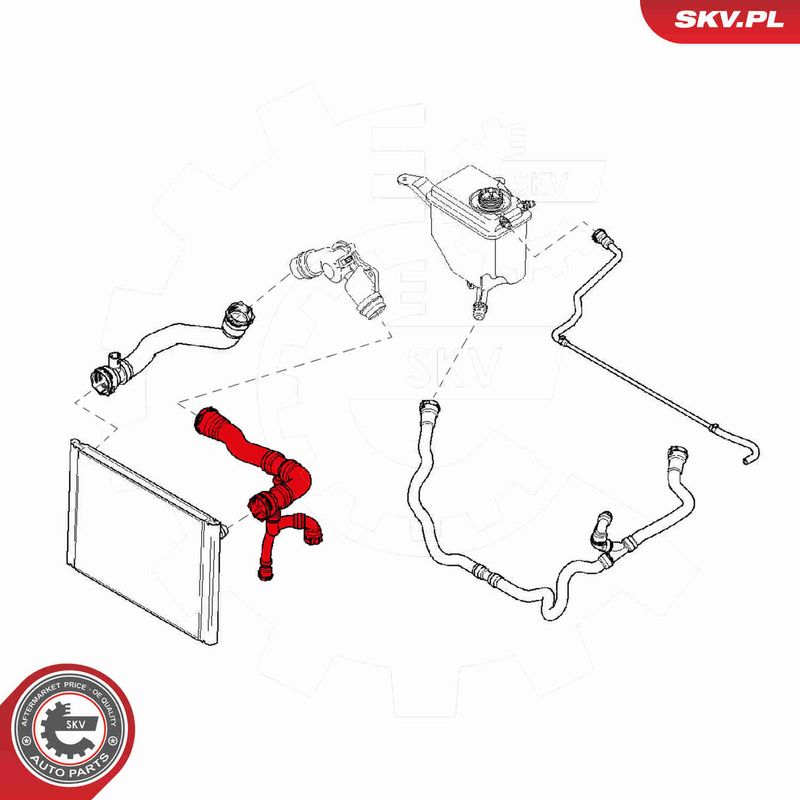 ESEN SKV 24SKV272 Radiator Hose