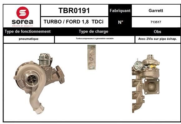 Compresor,sistem de supraalimentare TBR0190 EAI