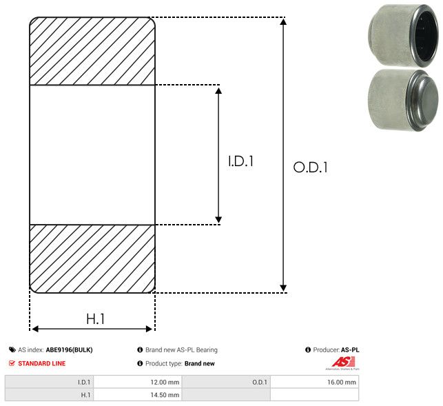 AS-PL ABE9196(BULK) Bearing
