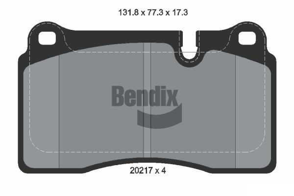 BENDIX Braking fékbetétkészlet, tárcsafék BPD1690