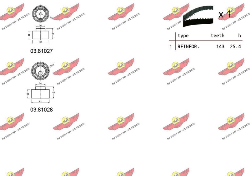 AUTOKIT 04.5275 Timing Belt Kit