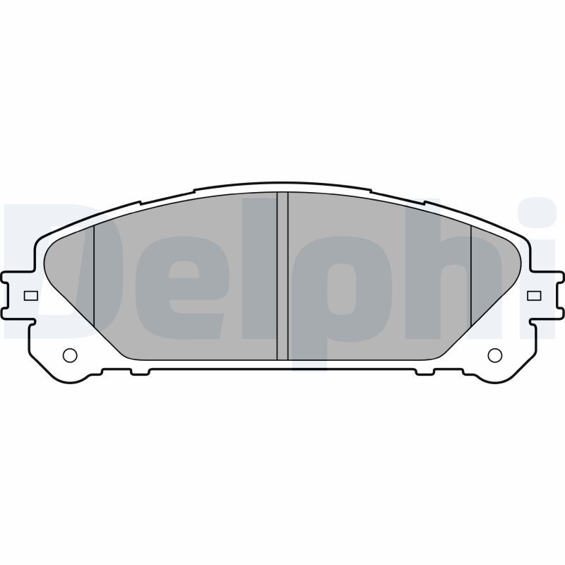 Комплект гальмівних накладок, дискове гальмо, Delphi LP2201