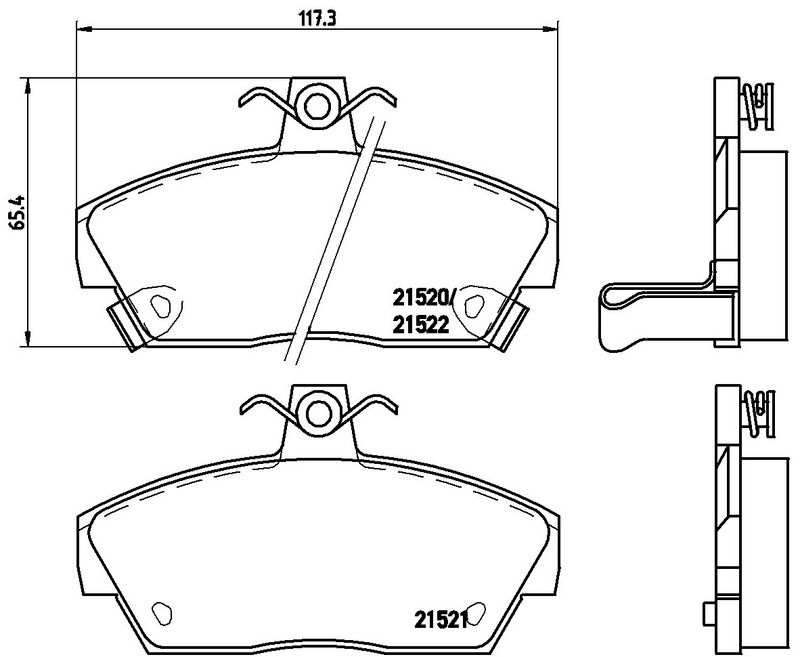 BREMBO P28019 Brake Pad Set, disc brake