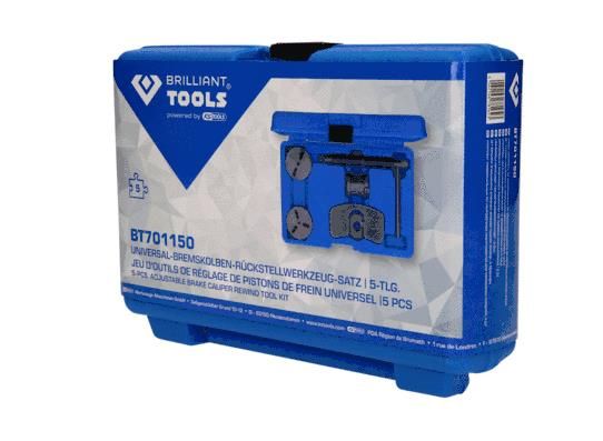 Pöörde-, tagasitõmbetööriistakomplekt, pidurisadulakolb, KS TOOLS BT701150