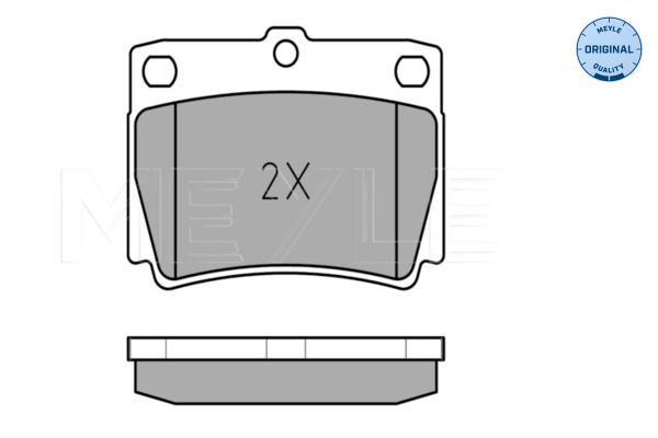 MEYLE 025 235 9315/W Brake Pad Set, disc brake