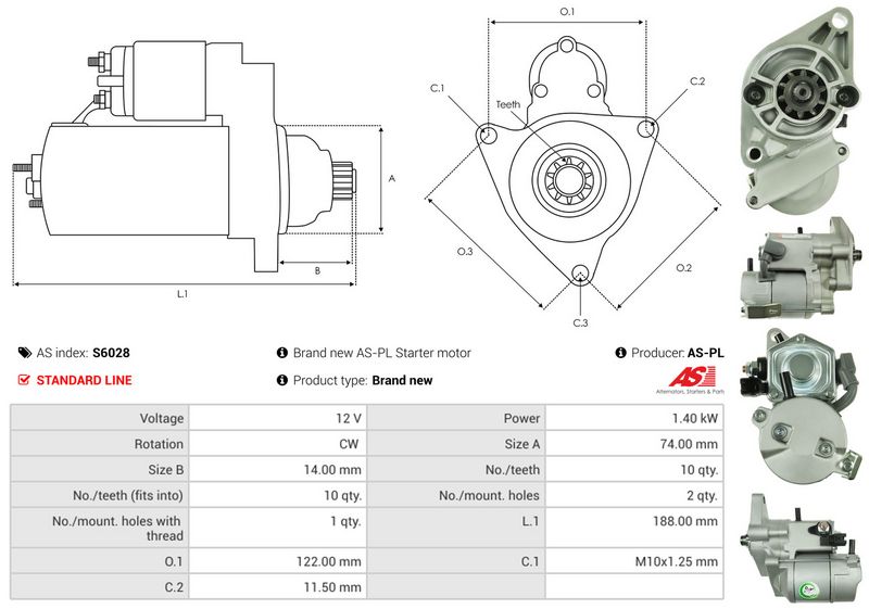AS-PL S6028 Starter