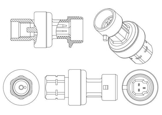 MAHLE ASE 4 000P Pressure Switch, air conditioning