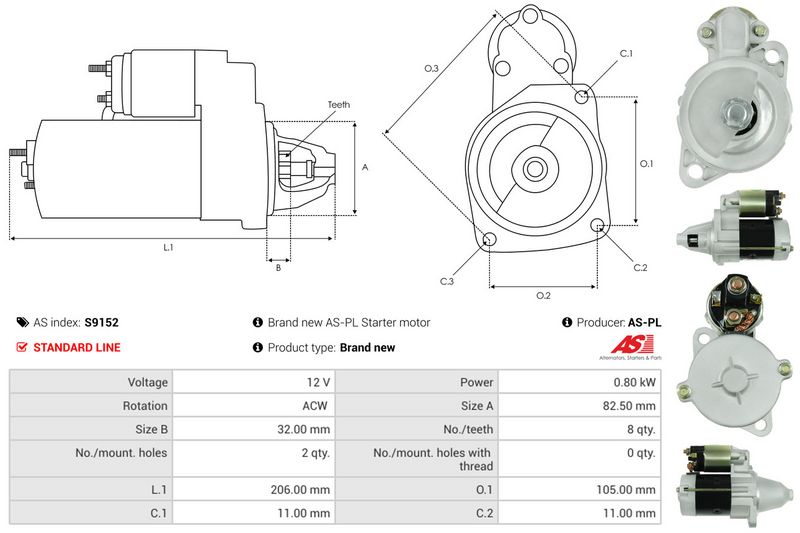 AS-PL S9152 Starter