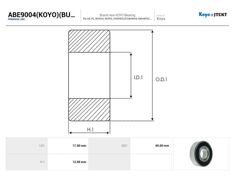 This part match OEM code: 6203-SS