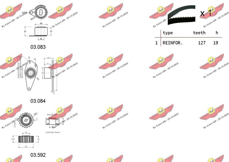 AUTOKIT 04.5236 Timing Belt Kit