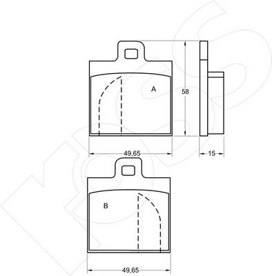 1-GNC R-089 - Brake Pad Set, disc brake