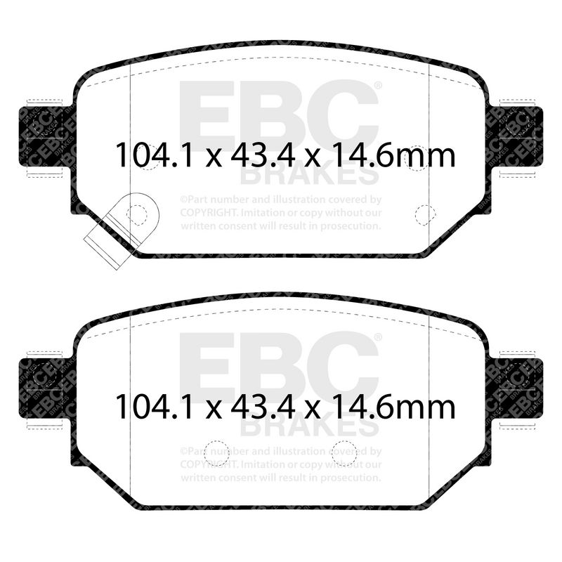 EBC Brakes Remblokkenset, schijfrem DP43081R