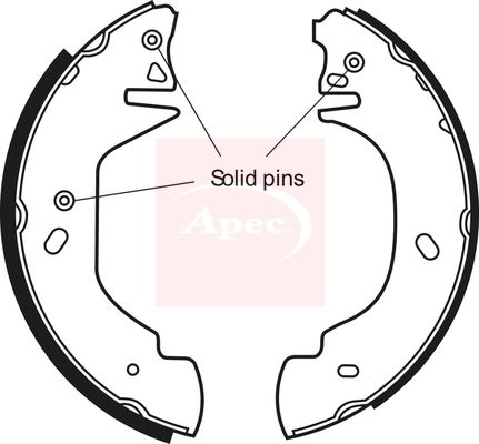 APEC Brake Shoe Set SHU532