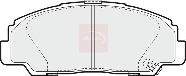 APEC Brake Pad Set, disc brake PAD873