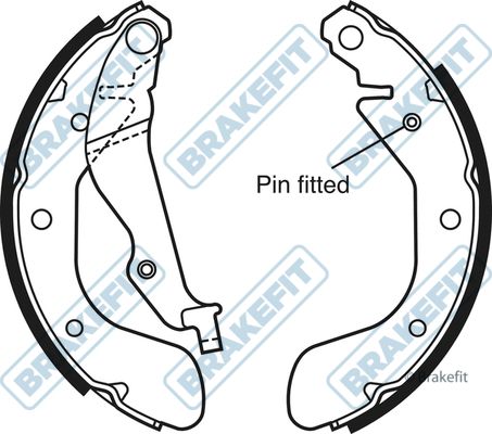 APEC Brake Shoe Set BSH1048