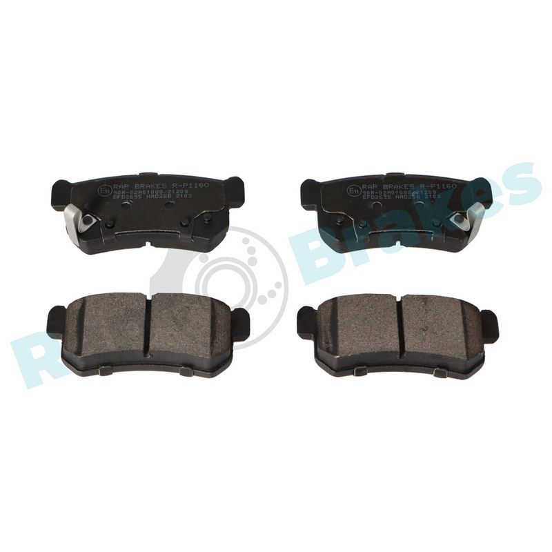 RAP BRAKES R-P1160 Brake Pad Set, disc brake