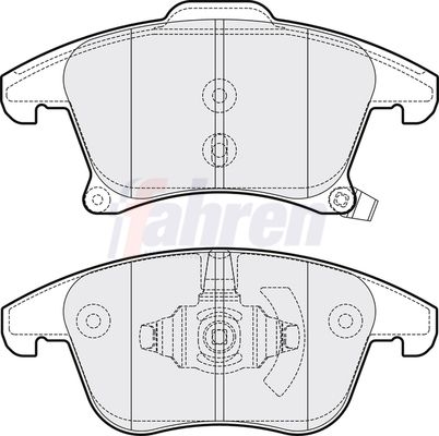 Fahren Brake Pad Set, disc brake FBP3654