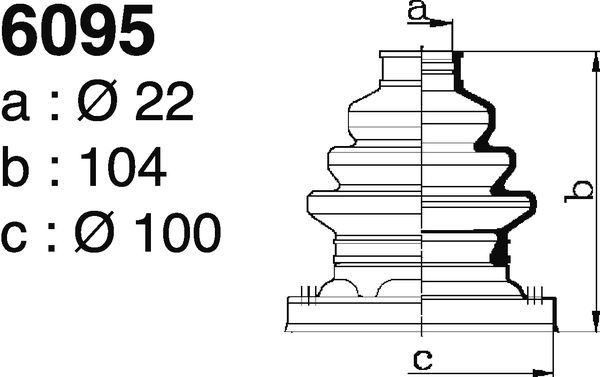 DEPA 6095 Gaiter, Propshaft