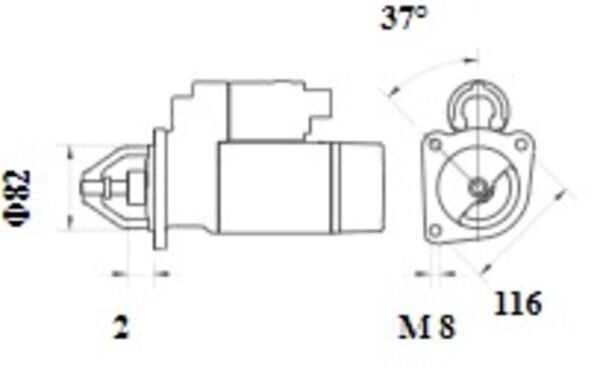 Product Image - Startmotor / starter - MS1083 - MAHLE