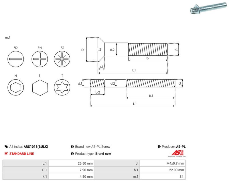 AS-PL ARS1018(BULK) Repair Set, alternator