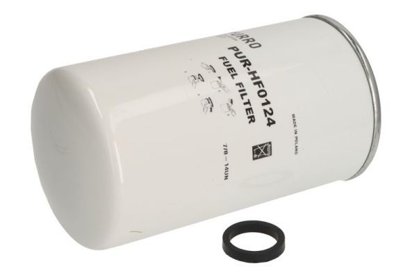 Brandstoffilter (geschroefd) 174x72x62 7/8-14UN past: AGCO R62, R72  CASE IH 5088, 721, 7088, 821, 215, 225, 245, 250, 275, 280, 305, 310, 335, 330  DOOSAN DL400  FORD 9282, C1933 T  HYUNDAI 25