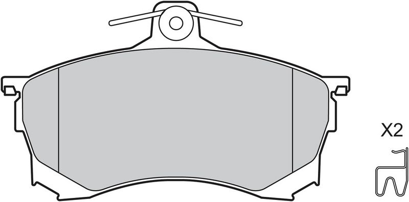 VALEO 598320 Brake Pad Set, disc brake