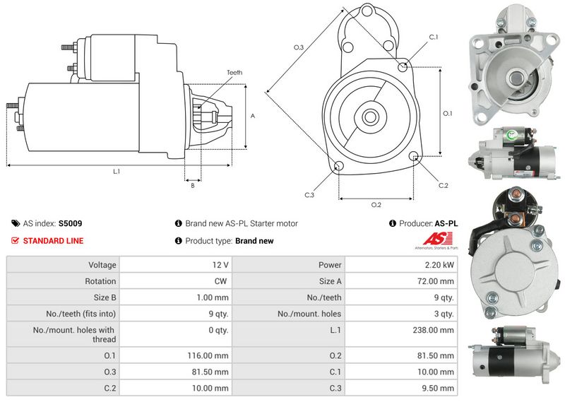 AS-PL S5009 Starter