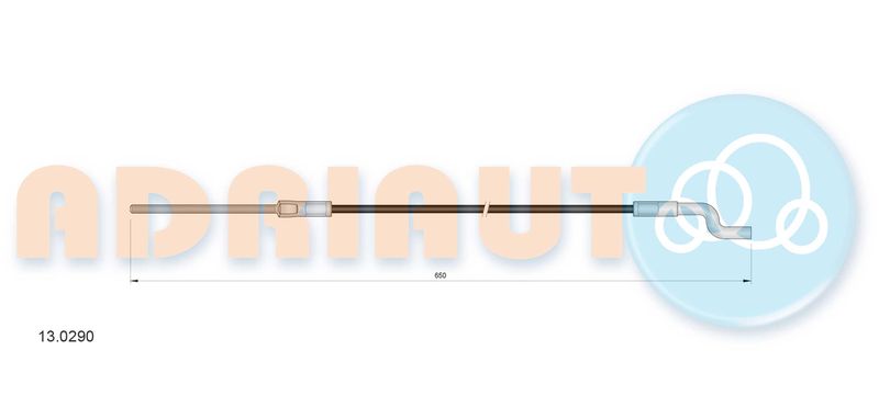 Тросовий привод, стоянкове гальмо, Adriauto 13.0290