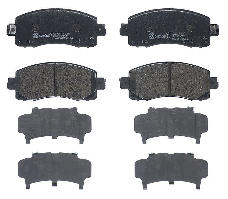 комплект спирачно феродо, дискови спирачки BREMBO