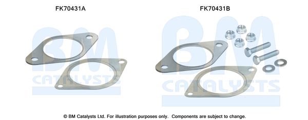 BM CATALYSTS szerelőkészlet, kipufogócső FK70431