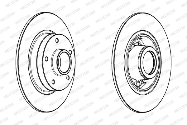 FERODO DDF1732-1 Brake Disc