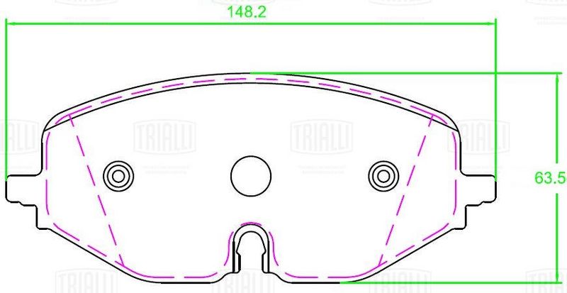 TRIALLI PF2360 Brake Pad Set, disc brake