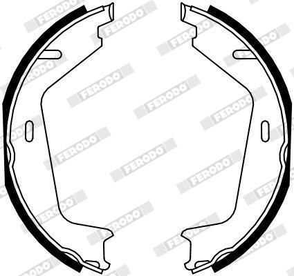 FERODO FSB4130 Brake Shoe Set, parking brake