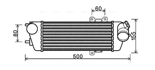 Охолоджувач наддувального повітря, Ava HYA4227