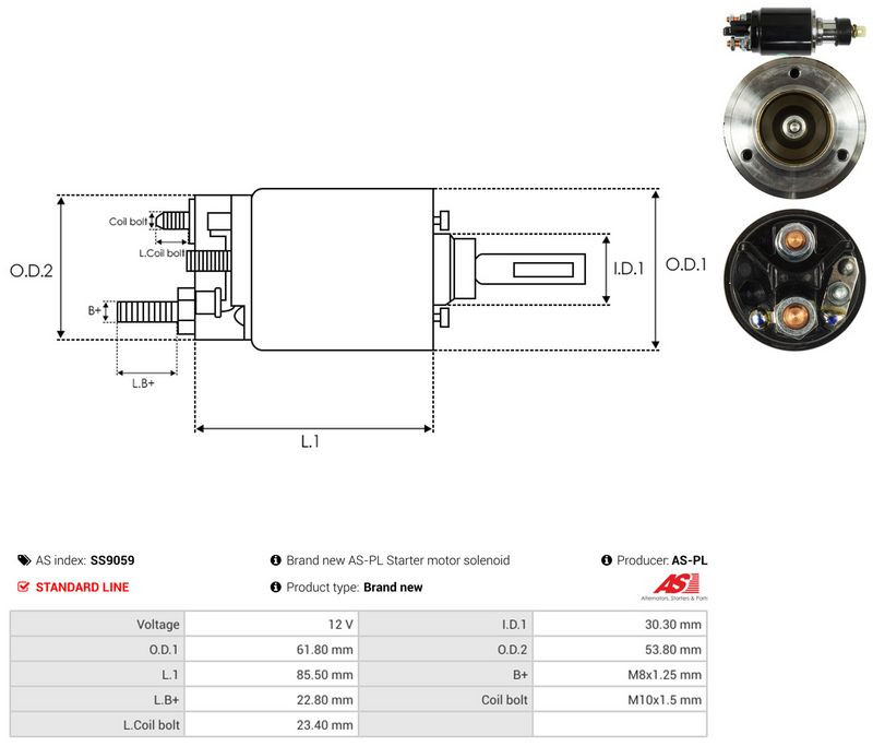 Magnetlülitus, starter, AS-PL SS9059