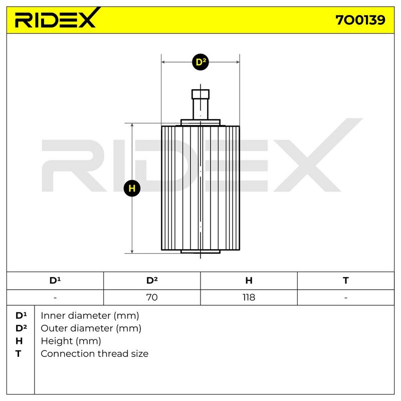 маслен филтър RIDEX