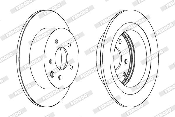 FERODO Disque de frein DDF1590