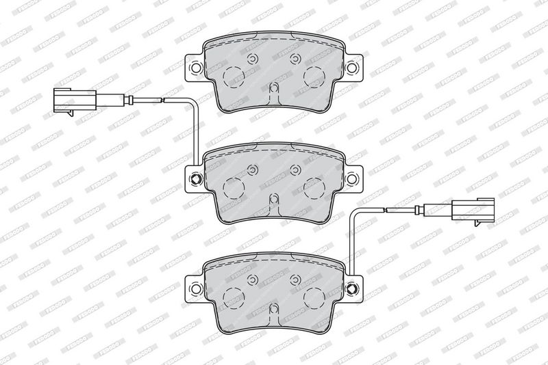 Remblokken set Achter , past: ABARTH GRANDE PUNTO, PUNTO, PUNTO EVO  FIAT GRANDE PUNTO, PUNTO, PUNTO EVO  OPEL CORSA D 0.9LPG-1.7D 08.06-