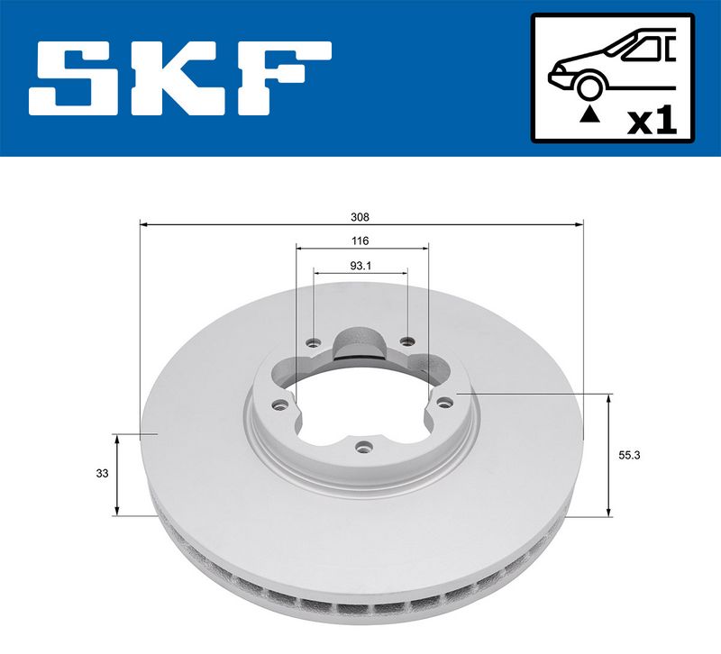 спирачен диск SKF