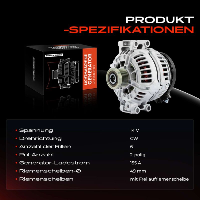 Frankberg 5481FB0001697 Alternator