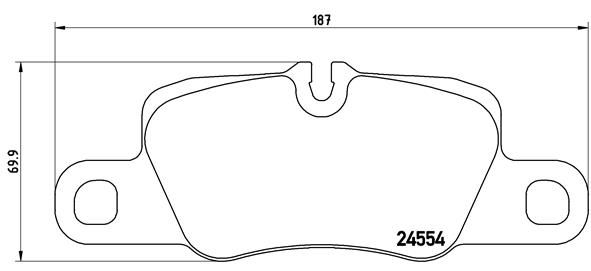 BREMBO P65023 Brake Pad Set, disc brake