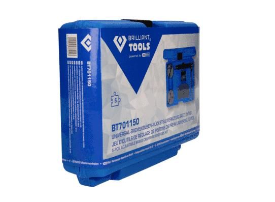 Pöörde-, tagasitõmbetööriistakomplekt, pidurisadulakolb, KS TOOLS BT701150