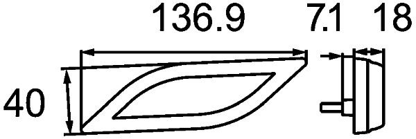 Obrysové světlo 2PF 013 324-101