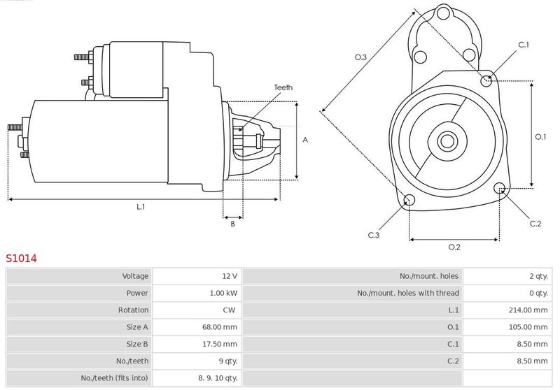 AS-PL S1014 Starter