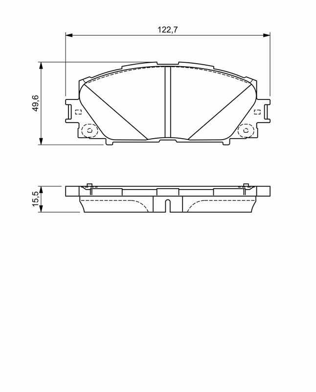 BOSCH 0986494670 Brake Pad Set, disc brake