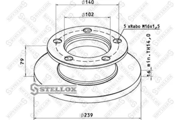 спирачен диск STELLOX