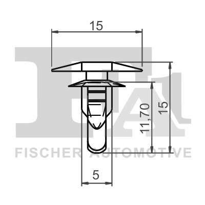 FA1 89-40008.5 Clip, trim/protection strip