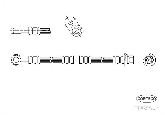 CORTECO fékcső 19032907