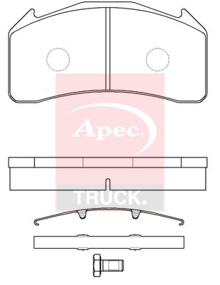 APEC Brake Pad Set, disc brake PAD29136K