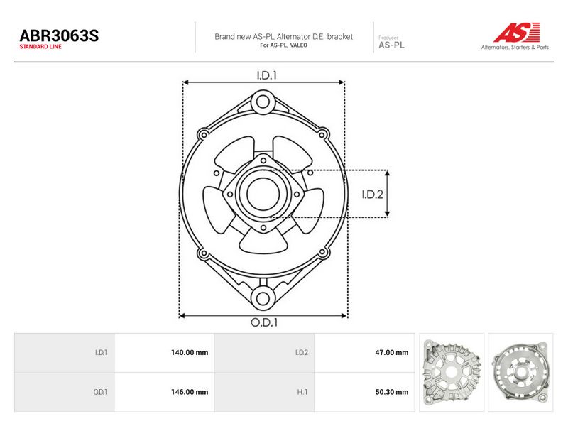 Kaitsekate, generaator, AS-PL ABR3063S